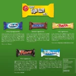 Mars Super Fun Size Mix 71 Bars Variety Assorted Minis Chocolate Bars Pack 1.4kg - Image 3